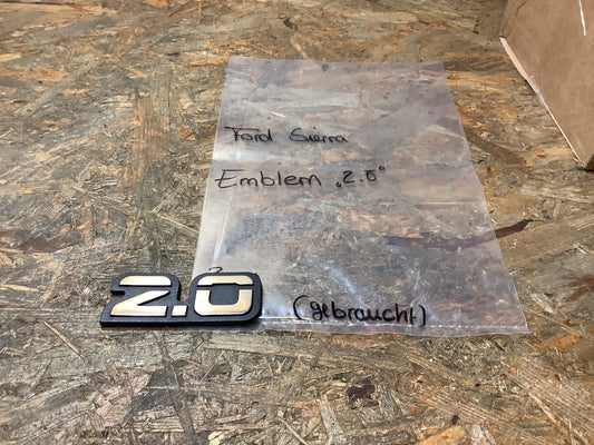 Emblem „2.0“ Original Ford GEBRAUCHT