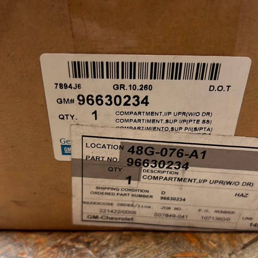 Original GM Chevrolet Captiva Fach Armaturenbrett NEU 96630234