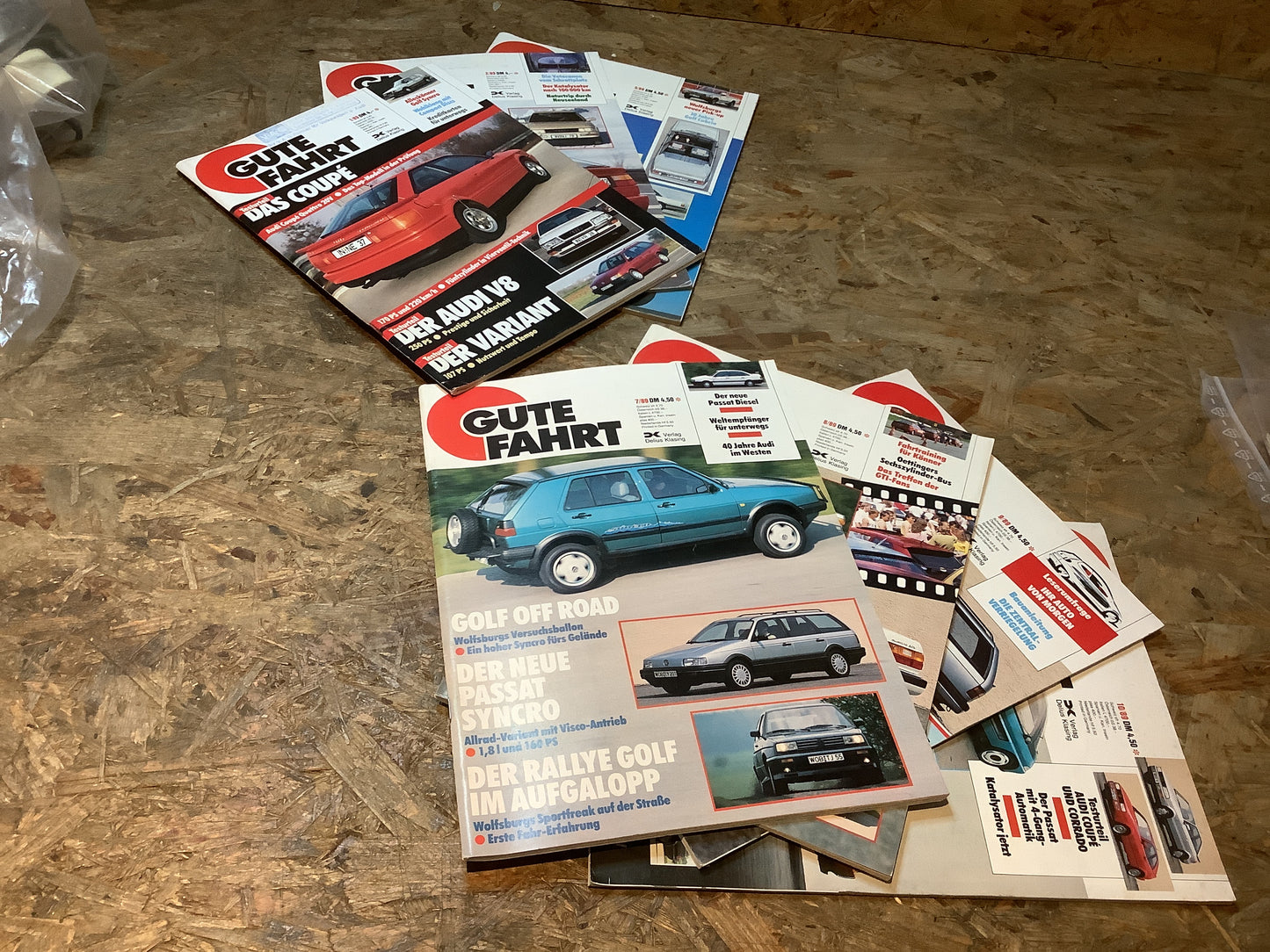 Gute Fahrt VW und Audi Zeitschrift Ausgaben aus dem Jahr 1989