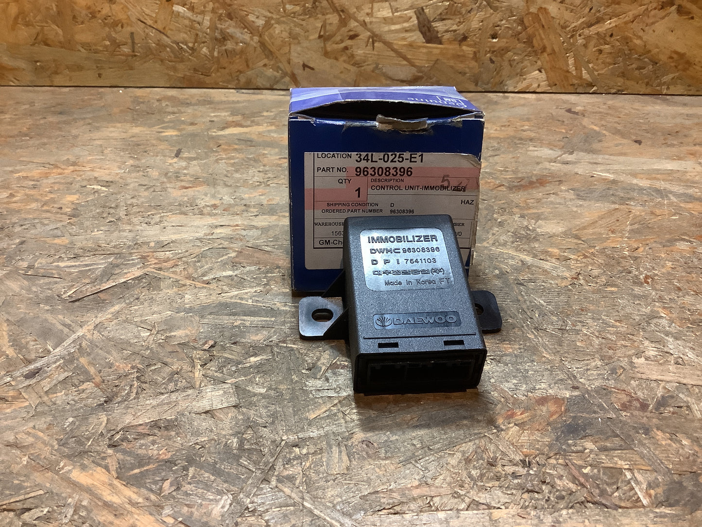 Daewoo Nubira Steuergerät Wegfahrsperre Original GM NEU