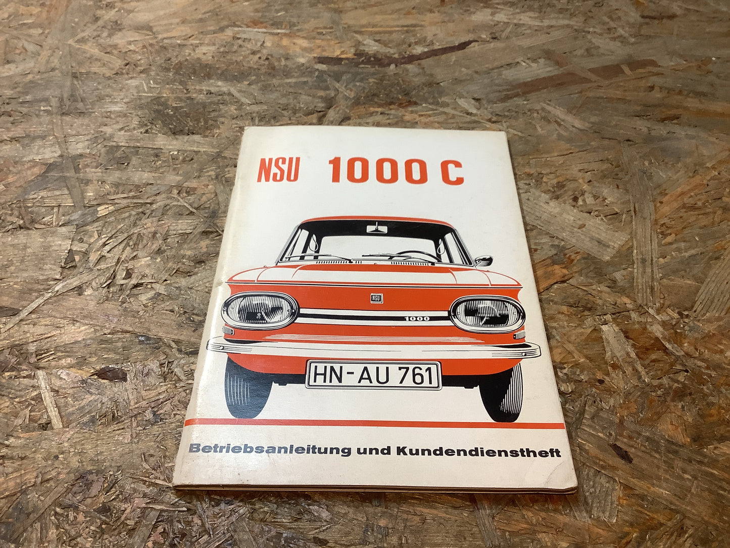 Betriebsanleitung und Kundendienstheft NSU 1000C