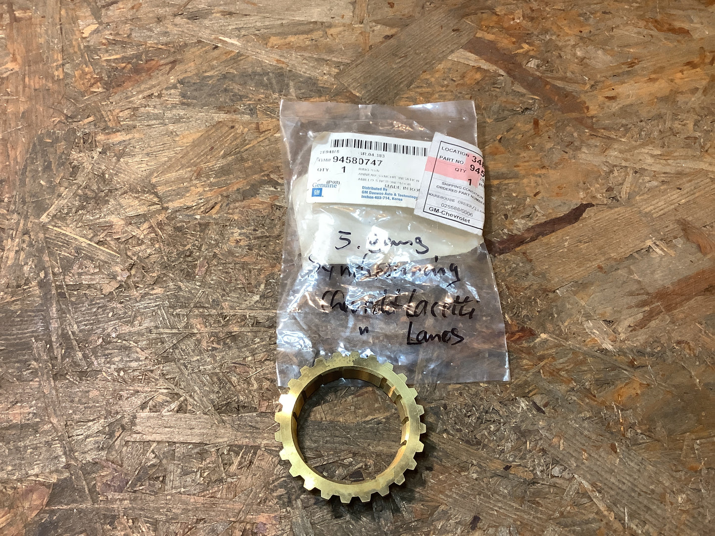 Chevrolet Lacetti, Lamos 5. Gang, Synchronring Original GM NEU