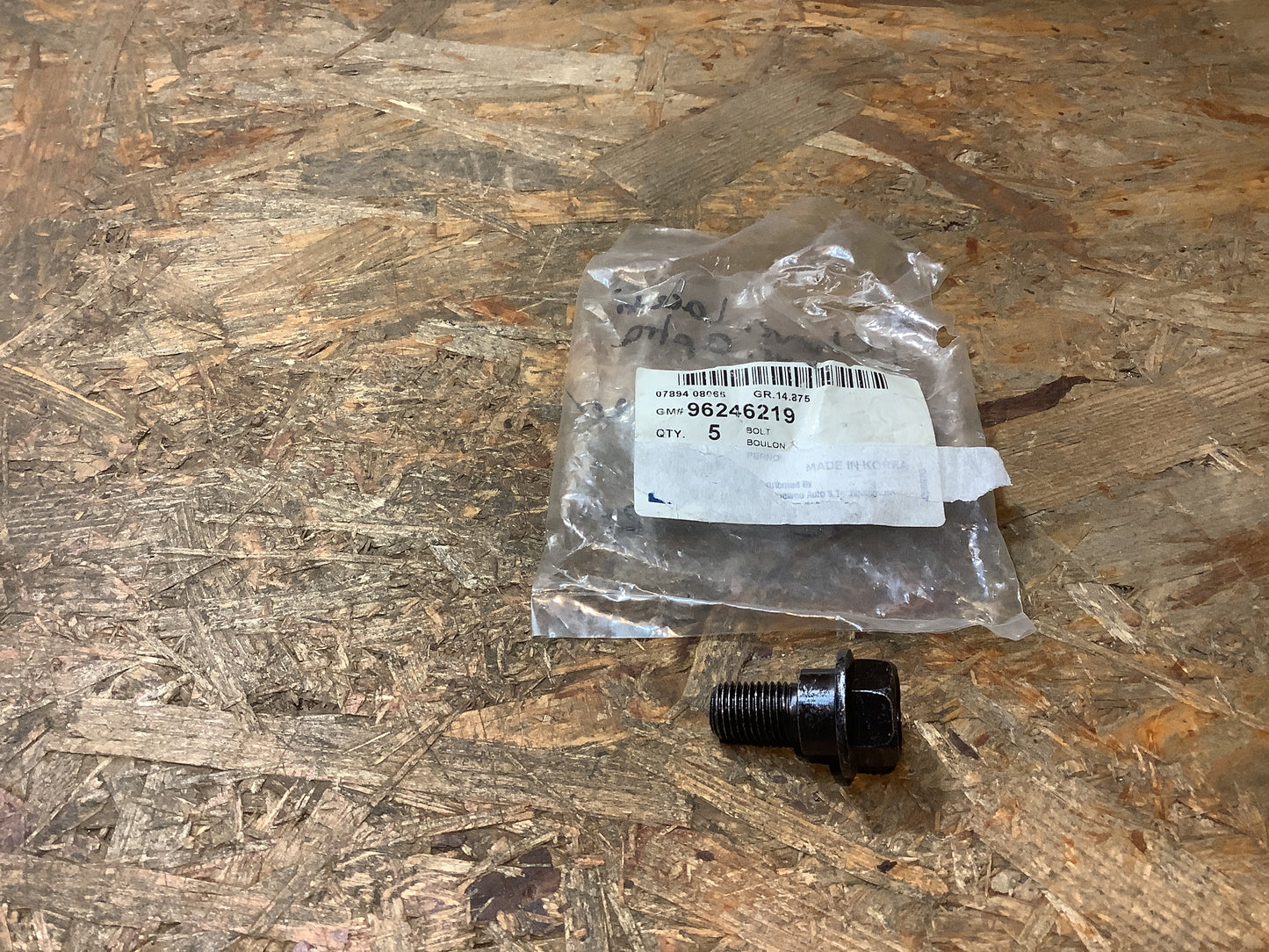 Chevrolet Lacetti,Optra Bolzen, Sicherheitsgurt vorne Original GM NU