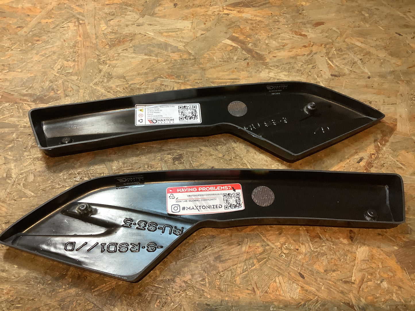 Heck Ansatz Flaps Diffusor für Audi S3 Limousine 8V schwarz Hochglanz