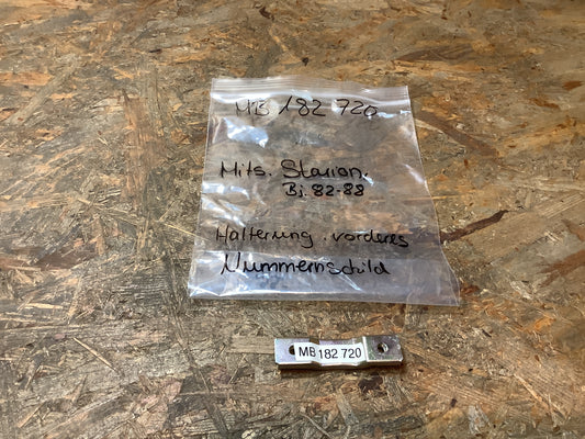 Mitsubishi Starion Halterung, vorderes Nummernschild Original NEU