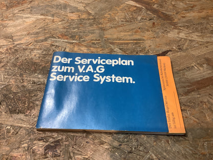 Der Serviceplan zum V.A.G Service System Polo-Derby-Golf-Passat-Audi 50-Audi 80-Audi 100