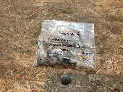 Vectra A Kofferraum Seitenteppich-Clip Grau NEU