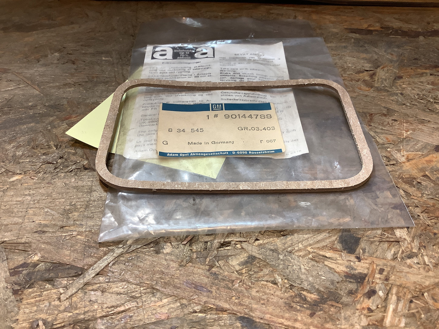 Opel Kadett E, Ascona C Dichtung Luftfilterkasten Original GM NEU