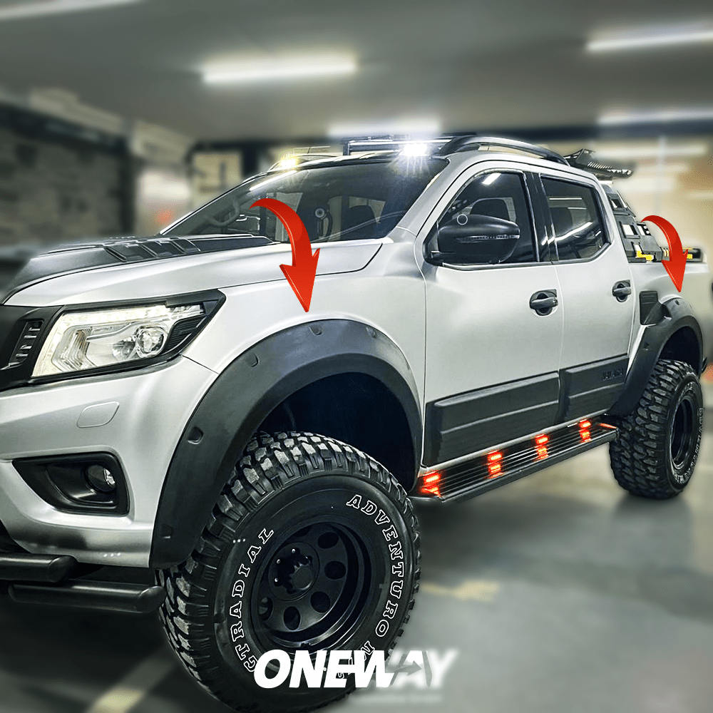 Oneway Kotflügelverbreiterungen NISSAN Navara NP300 (D23) 2017-2021 mit ABE TÜV