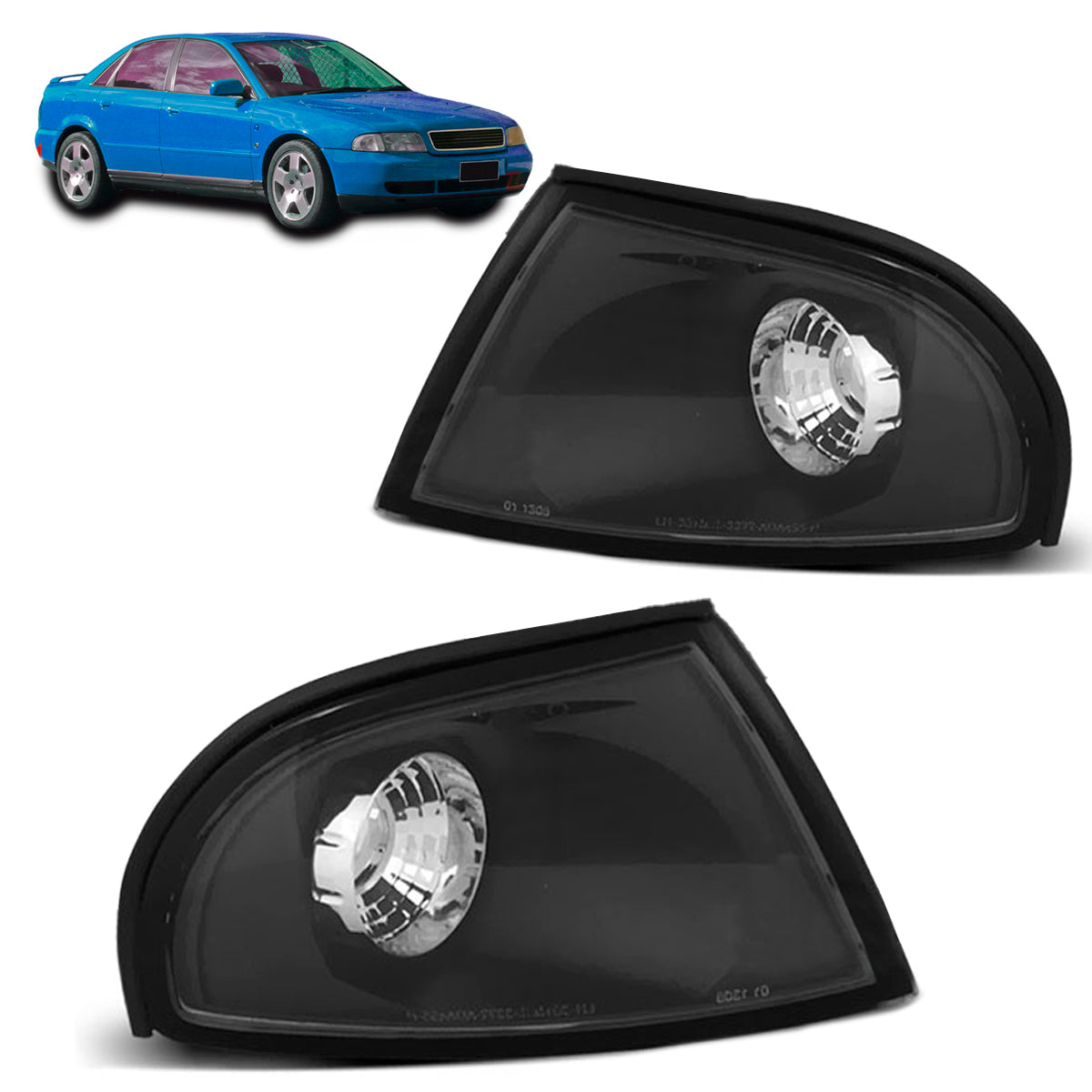 Frontblinker Schwarz passend für Audi A4 11.94-12.98