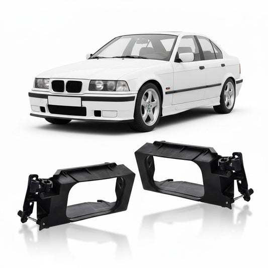 Nebelscheinwerfer Halter Set Schwarz ABS passend für BMW 3er E36 1991-1999