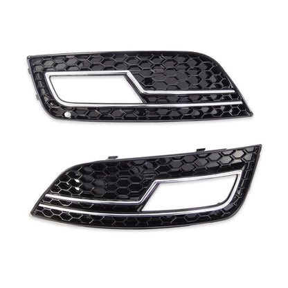 Nebelscheinwerferabdeckungen Chrom & Schwarz passend für Audi A4 B8 8K 2011-2015