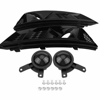 Nebelscheinwerferabdeckungen Hochglanz Schwarz passend für Audi A4 B9 8W 2015-2019