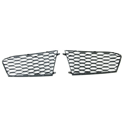 Hochglanz Schwarz Nebelscheinwerfer Abdeckungen (RS Stoßstange) passend für Audi A6 C7 4G 2011-2015