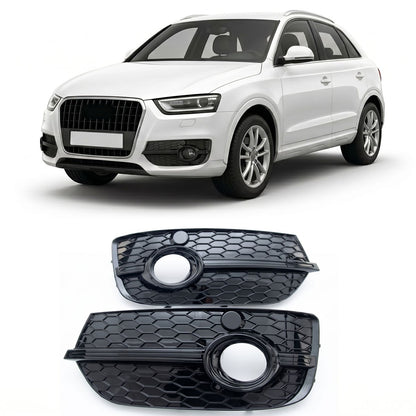 Nebelscheinwerfer Abdeckungen Hochglanz Schwarz passend für Audi Q3 8U 2011-2014