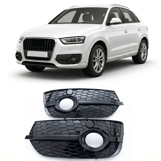 Nebelscheinwerfer Abdeckungen Hochglanz Schwarz passend für Audi Q3 8U 2011-2014