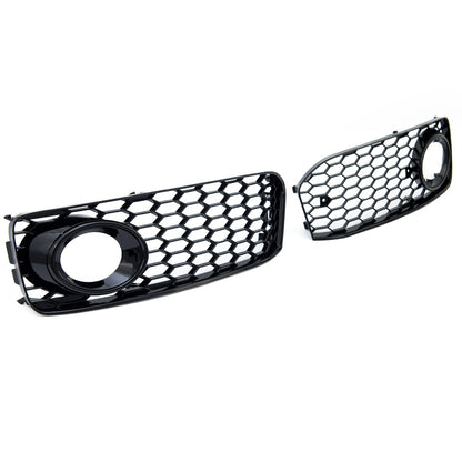 Nebelscheinwerferabdeckungen Set Hochglanz Schwarz passend für Audi A5 8T 2007-2011