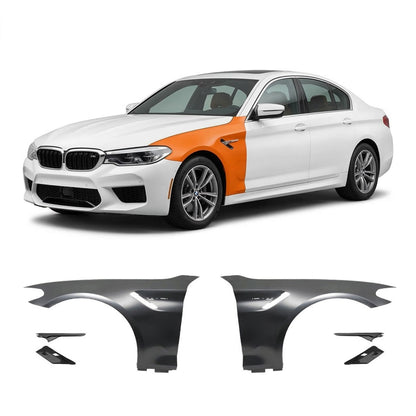 Frontkotflügel Set mit Carbon-Luftöffnungen passend für BMW 5er G30 G31 2016-2023