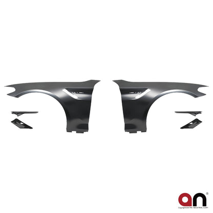Frontkotflügel Set mit Carbon-Luftöffnungen passend für BMW 5er G30 G31 2016-2023