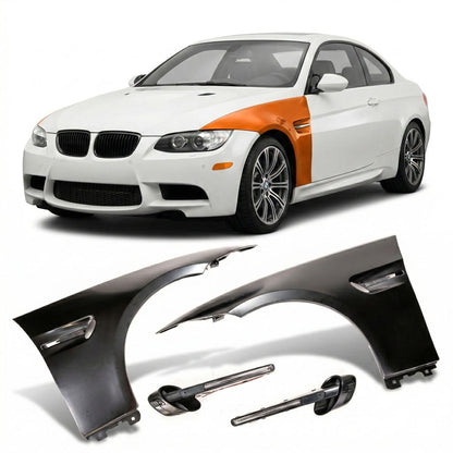 Frontkotflügel Set + LED-Blinker passend für BMW 3er E92 E93 2006-2013