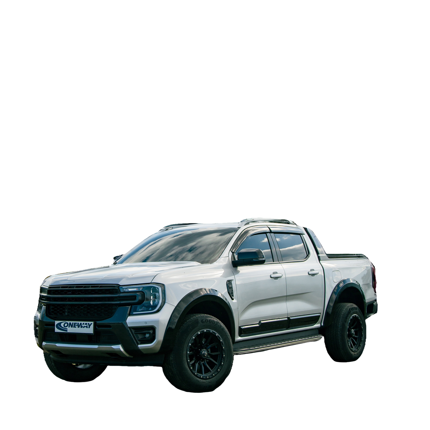 Kotflügelverbreiterungen passend für FORD Ranger T9 2023+ mit ABE TÜV Matt Schwarz