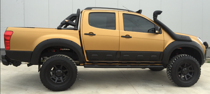 Kotflügelverbreiterungen passend für ISUZU D-Max Serie 2 2012-2019 mit ABE TÜV Matt Schwarz