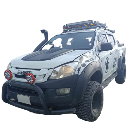 Kotflügelverbreiterungen passend für ISUZU D-Max Serie 2 2012-2019 mit ABE TÜV Matt Schwarz