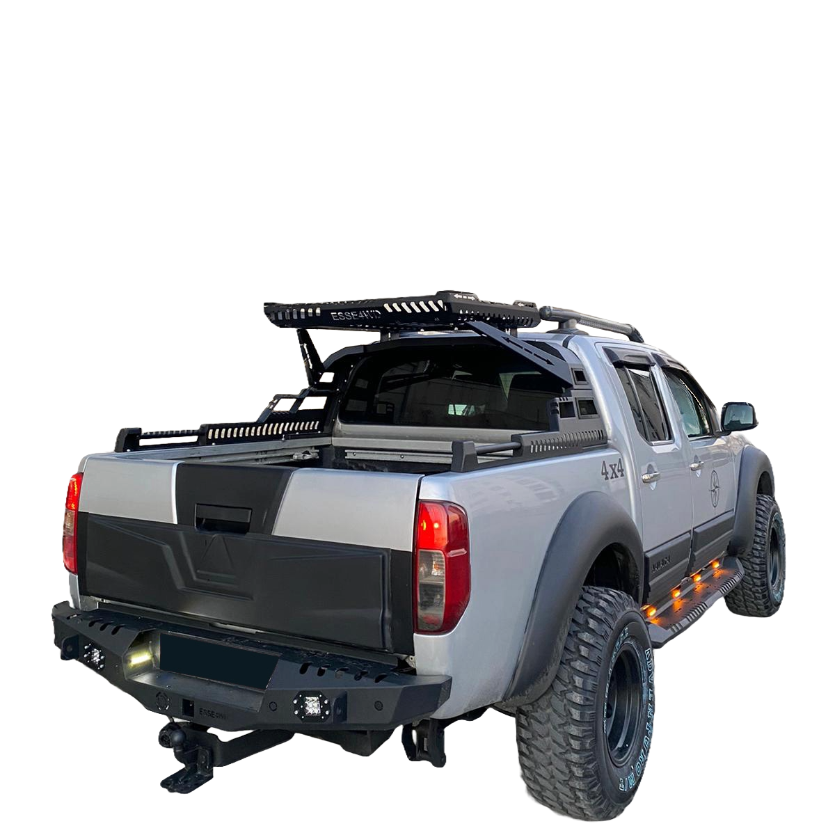 FF02.030 - Kotflügelverbreiterungen passend für NISSAN Navara D40 Facelift 2010-2014 mit ABE TÜV Matt Schwarz