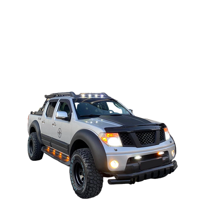 FF02.030 - Kotflügelverbreiterungen passend für NISSAN Navara D40 Facelift 2010-2014 mit ABE TÜV Matt Schwarz