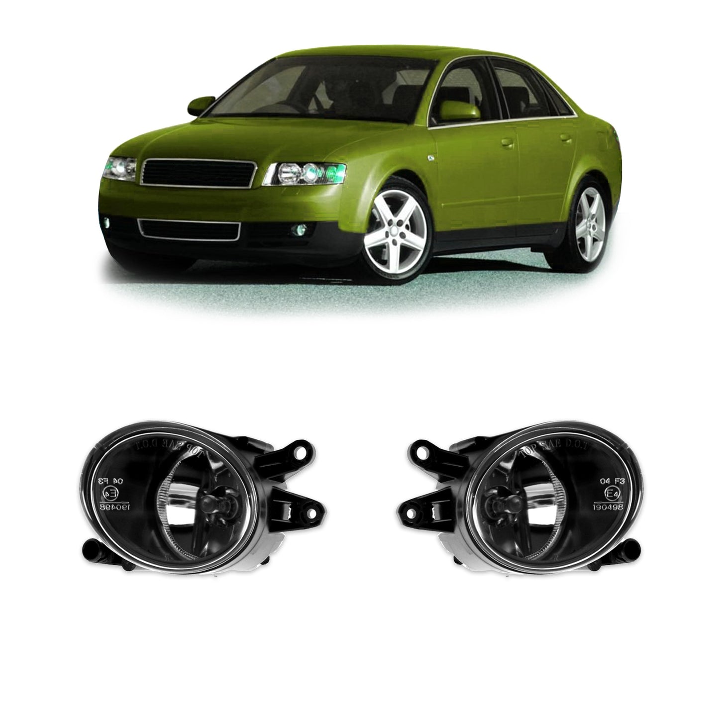Nebelscheinwerfer Set Klar passend für Audi A4 B6 (8E) 2000-2005