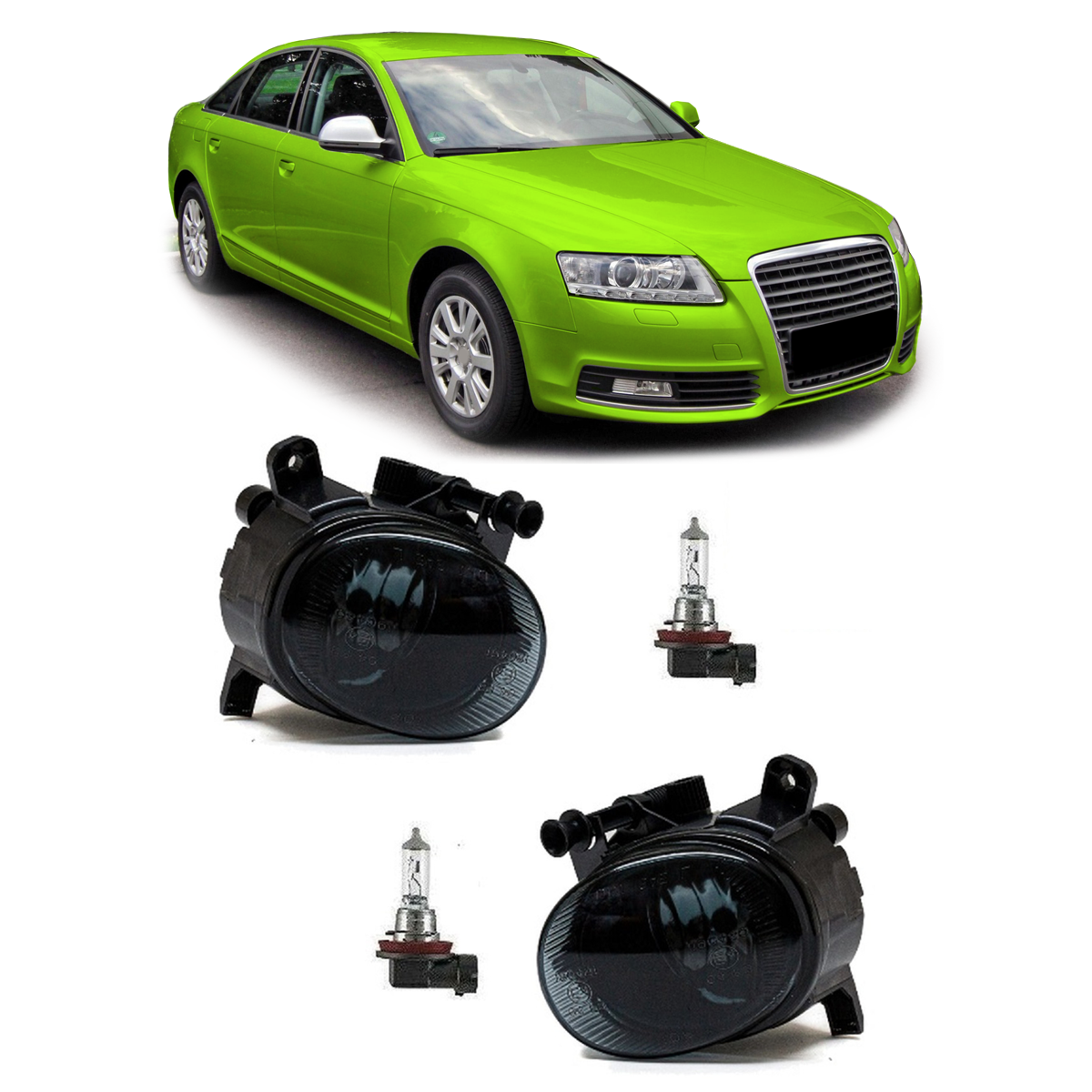 Nebelscheinwerfer Set Rauch passend für Audi A4 A6 Q5 VW Passat CC 2004-2011