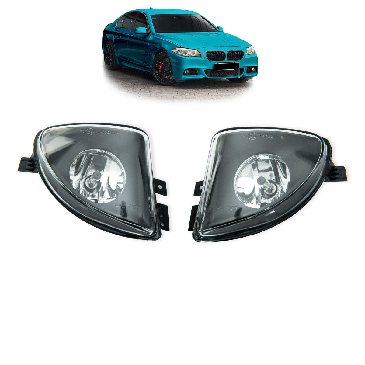 Klare Nebelscheinwerfer Set passend für BMW 5er F10 F11 2010-2013