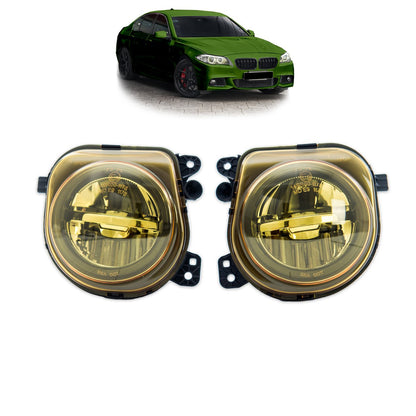 Gelbes Nebelscheinwerfer Set passend für BMW 5er F10 F11 Facelift 2013-2017