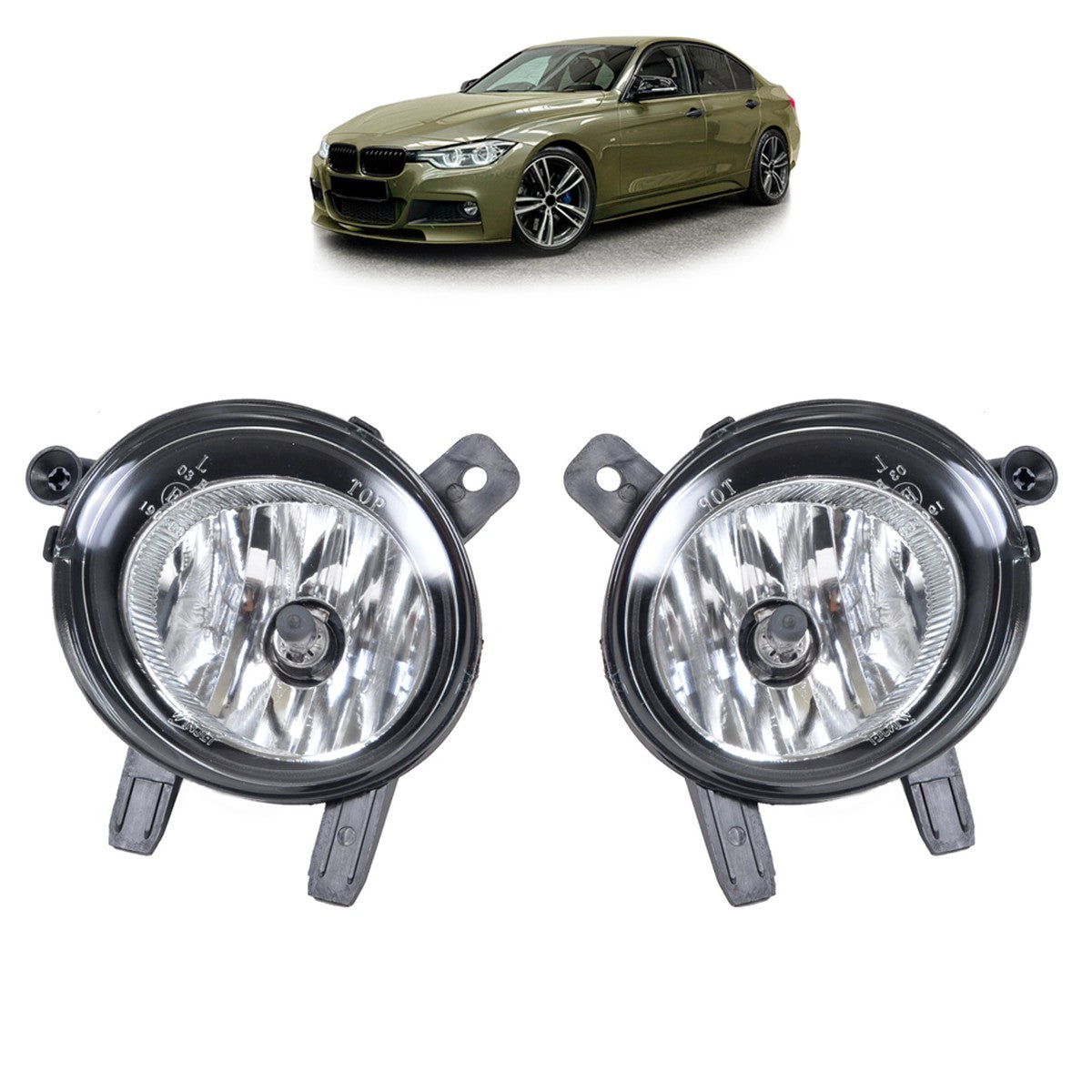 Halogen Nebelscheinwerfer Set passend für BMW 1 2 3 4er F20 F30 F32 2011-2018