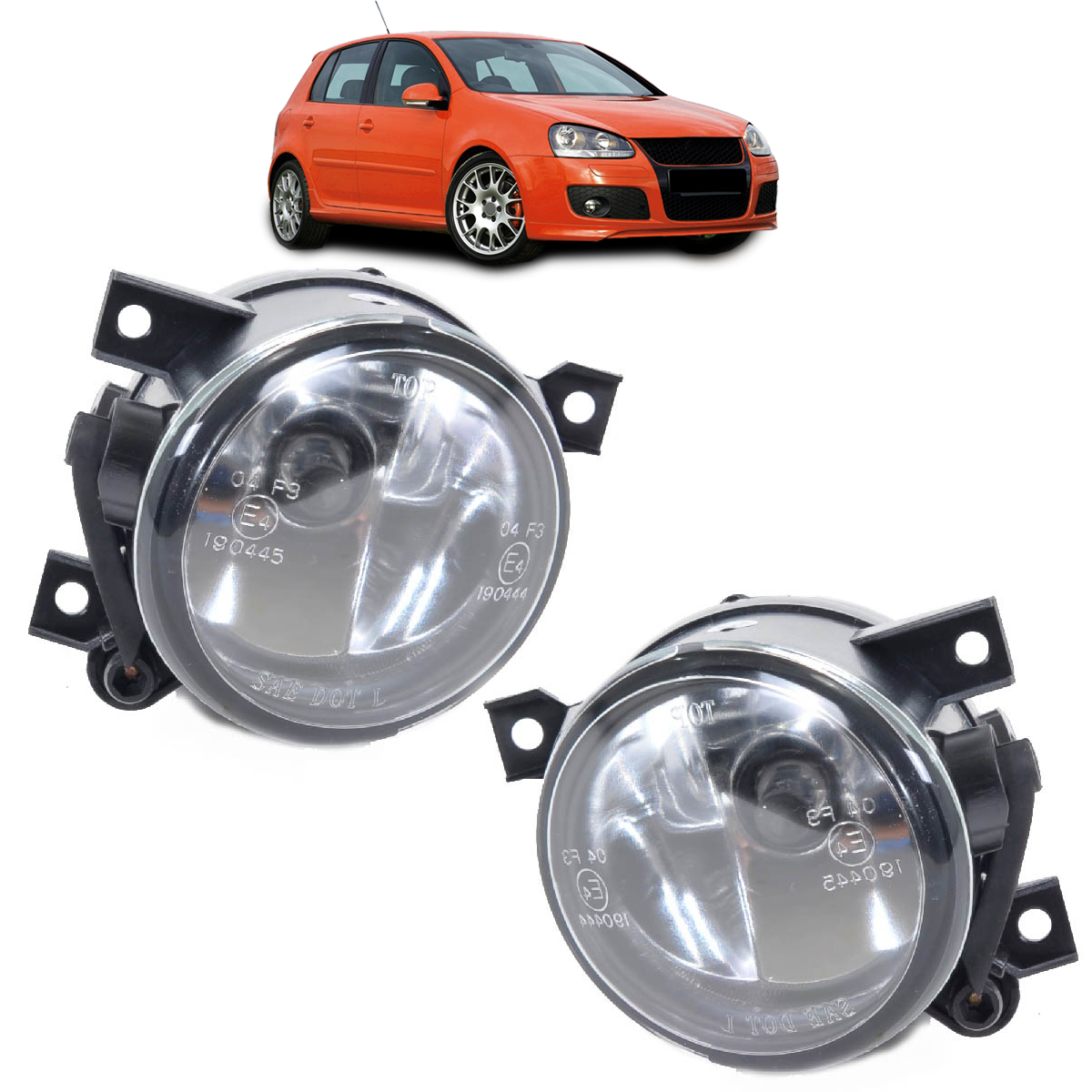 Halogen Nebelscheinwerfer Set Klar passend für VW Golf 5 2003-2009 GTI