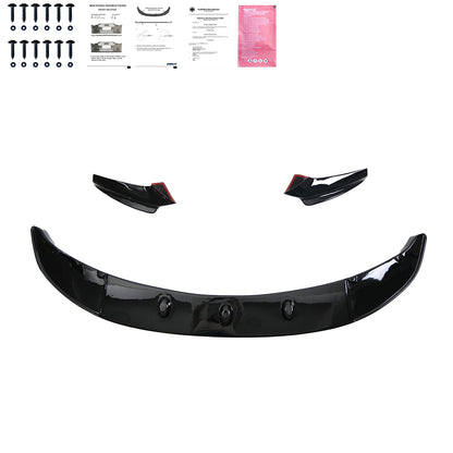 Frontflaps passend für BMW 5er F10/F11 M-Pack 2011-2016 mit ABE TÜV Hochglanz Schwarz