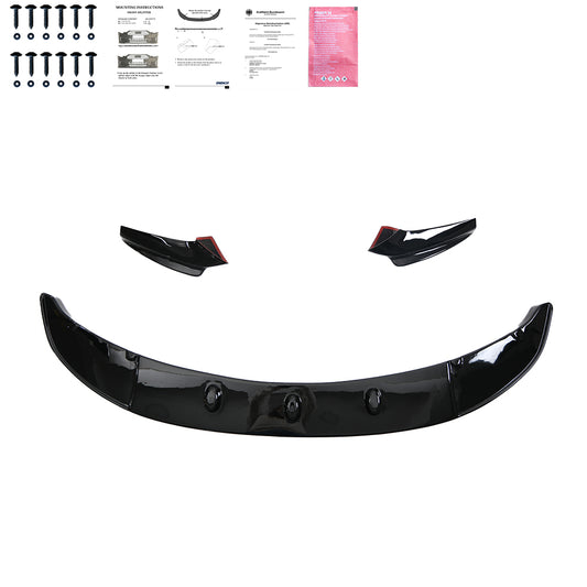 Frontflaps passend für BMW 5er F10/F11 M-Pack 2011-2016 mit ABE TÜV Hochglanz Schwarz