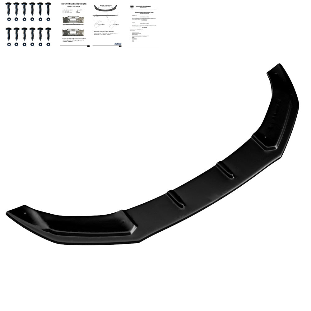 Frontsplitter passend für Audi TT RS 8J 2009-2013 mit ABE TÜV Hochglanz Schwarz