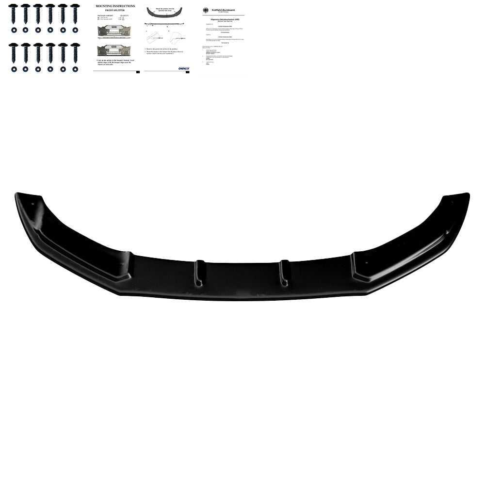 Frontsplitter passend für Audi TT RS 8J 2009-2013 mit ABE TÜV Hochglanz Schwarz