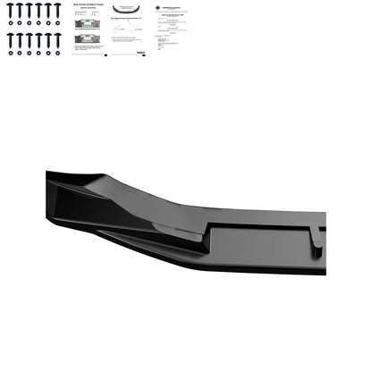 Frontsplitter passend für AUDI A3 S-Line / S3 8Y 2020-2024 mit ABE TÜV Hochglanz Schwarz
