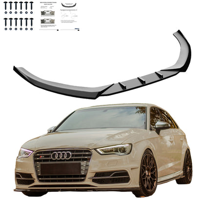 Frontsplitter passend für Audi S3 Sportback 8V 2013-2016 Hochglanz Schwarz