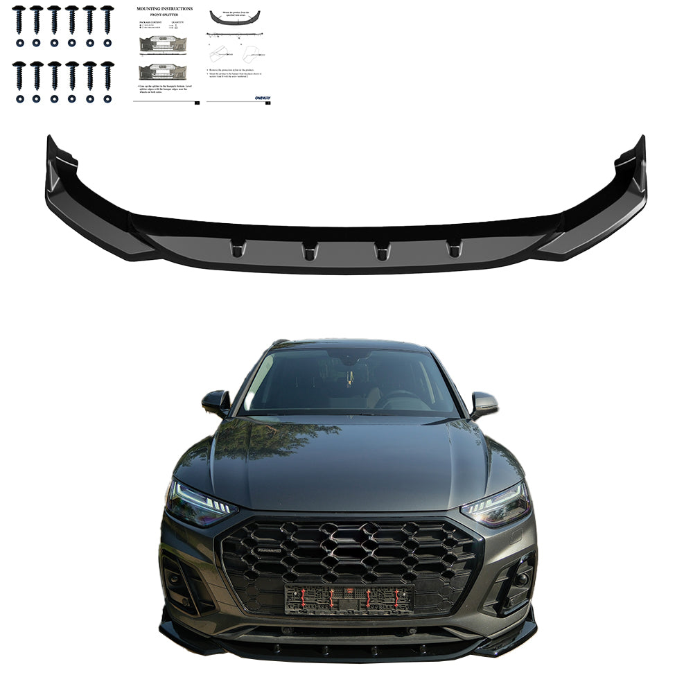 FS01.185 - Frontspoiler passend für Audi SQ5 / Q5 S-Line (SUV / Sportback) Mk2 Facelift 2020-2024