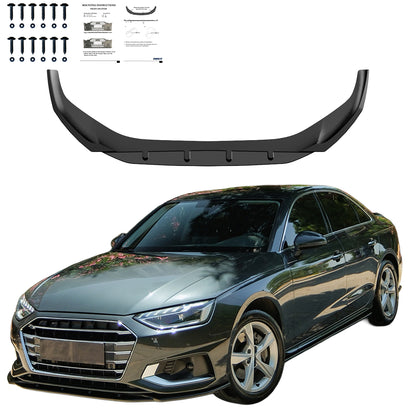 FS01.189 - Frontsplitter passend für Audi A4 B9 Facelift 2019-2024 Hochglanz Schwarz