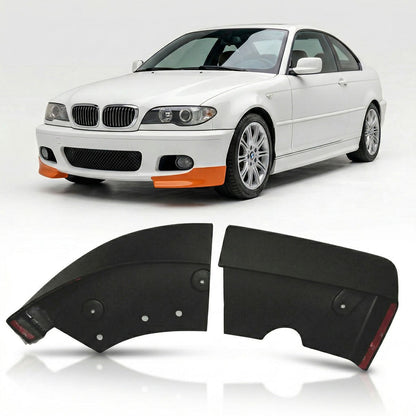 Frontspoiler Set Matt Schwarz passend für BMW 3er E46 1998-2006