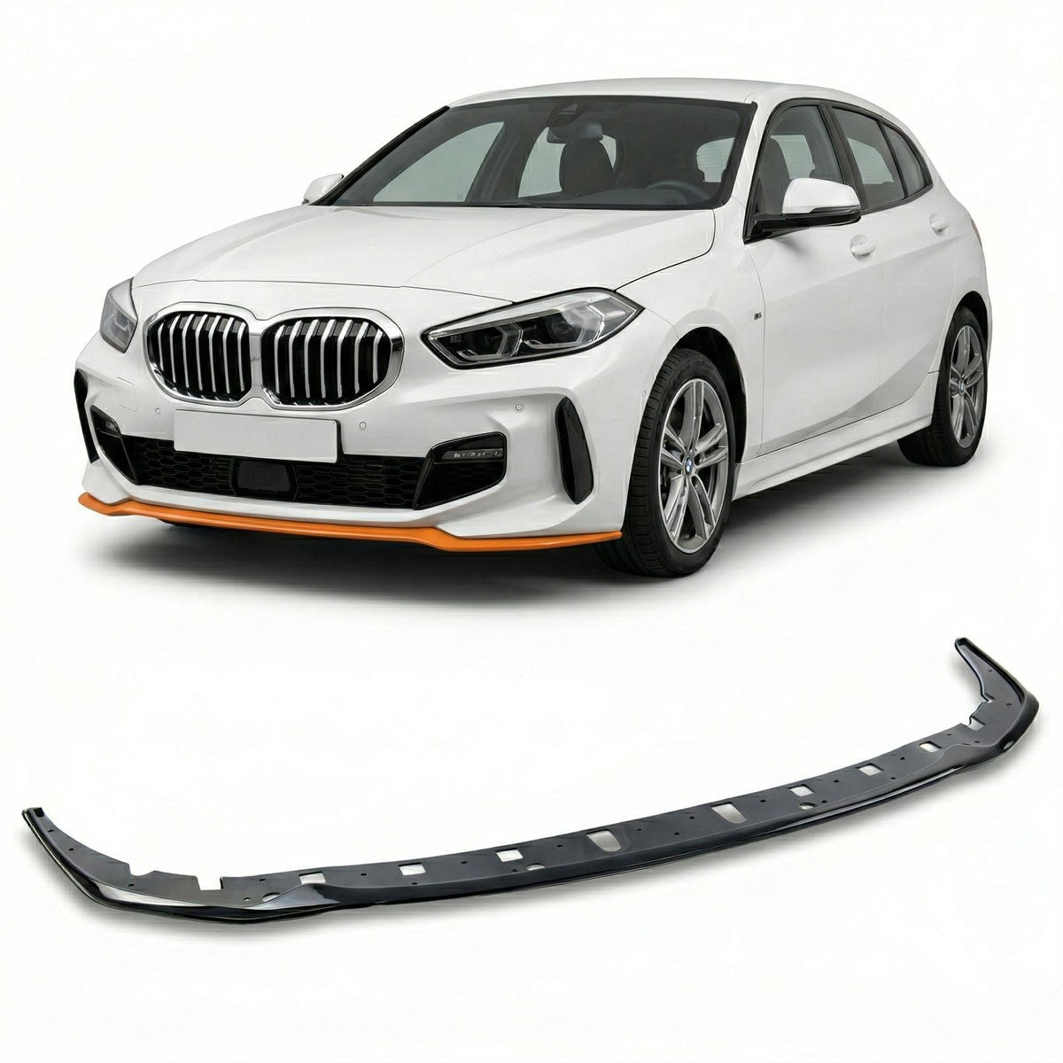 Frontspoiler Hochglanz Schwarz passend für BMW 1er F40 2019-heute