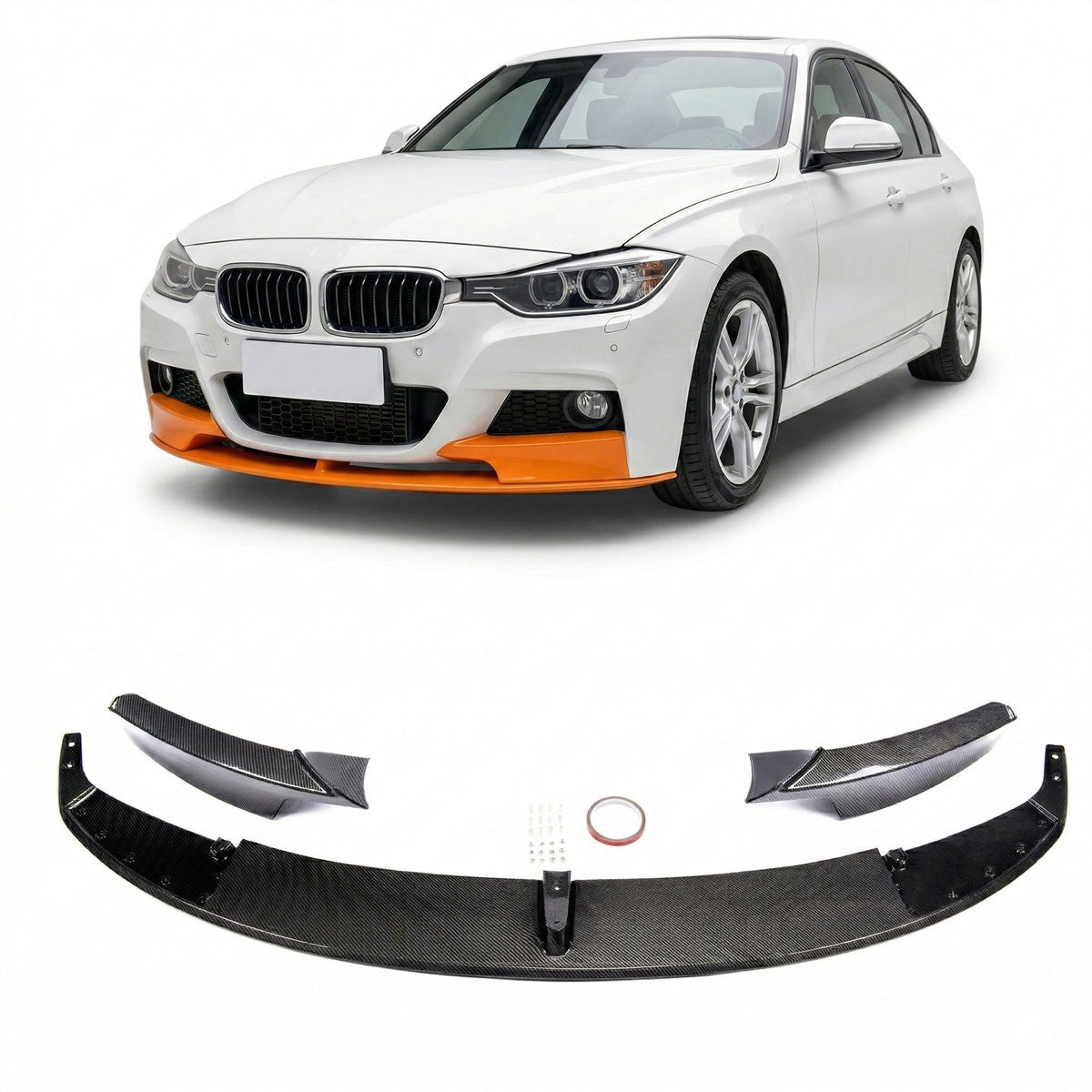 Frontspoilerlippe Carbon-Optik passend für BMW 3er F30/F31 2012-2018