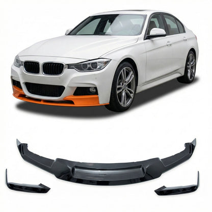 Frontspoilerlippe Hochglanz Schwarz passend für BMW 3er F30 F31 2012-2018