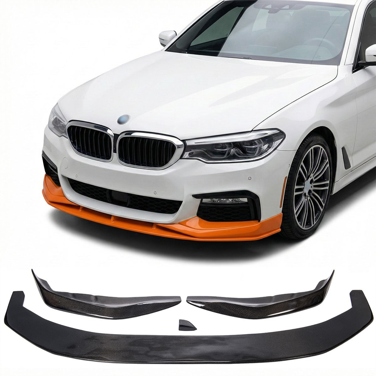 Frontspoilerlippe Carbonfaser passend für BMW 5er G30 G31 2017-2020