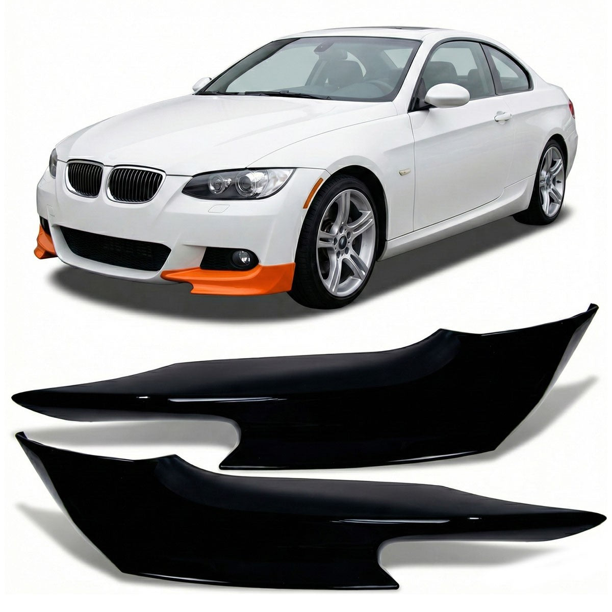 Frontspoiler Hochglanz Schwarz passend für BMW 3er E92 E93 2006-2010