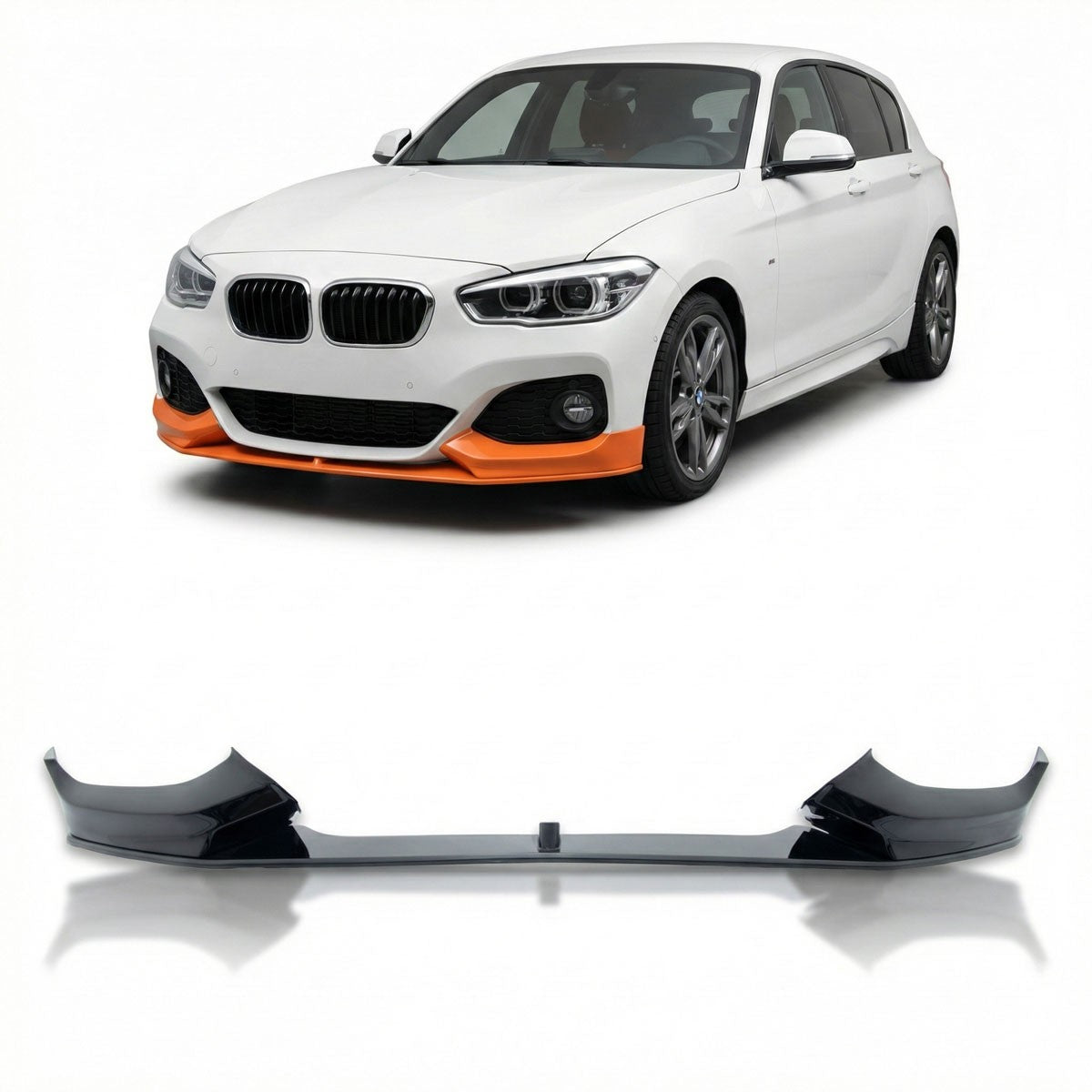 Frontspoiler Hochglanz Schwarz passend für BMW 1er F20 F21 2015-2019